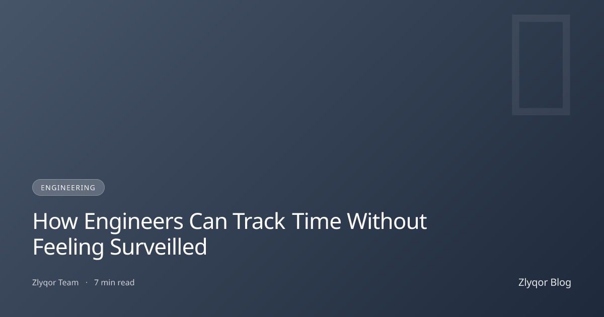 How Engineers Can Track Time Without Feeling Surveilled
