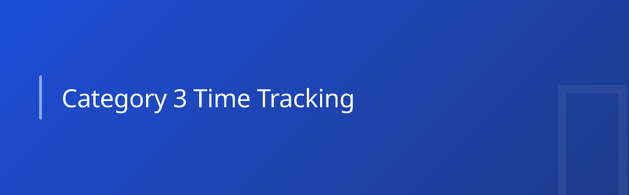 Category 3: Time Tracking