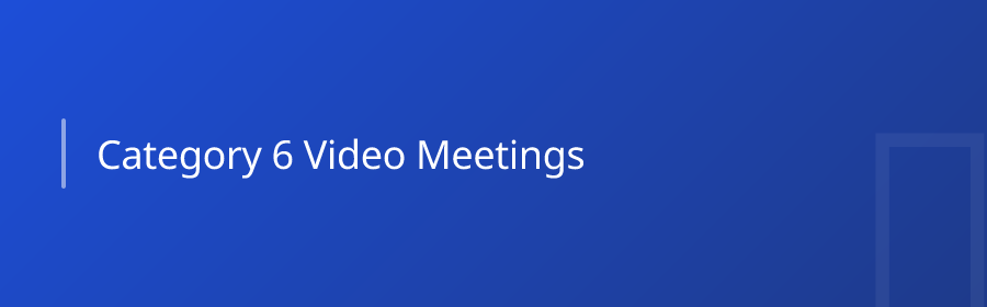 Category 6: Video Meetings
