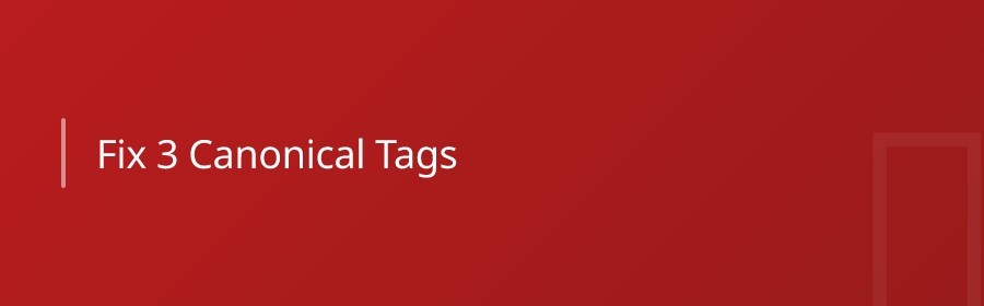 Fix 3 — Canonical Tags